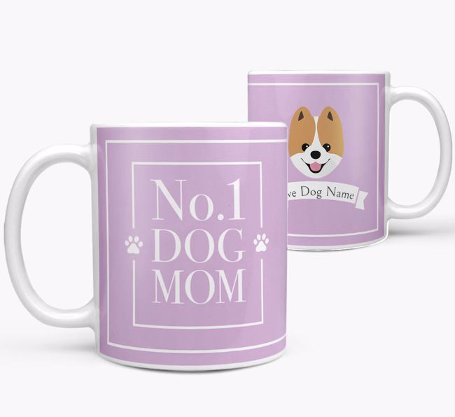 Personalised 'No.1 Mom' Mug from your {breedFullName}